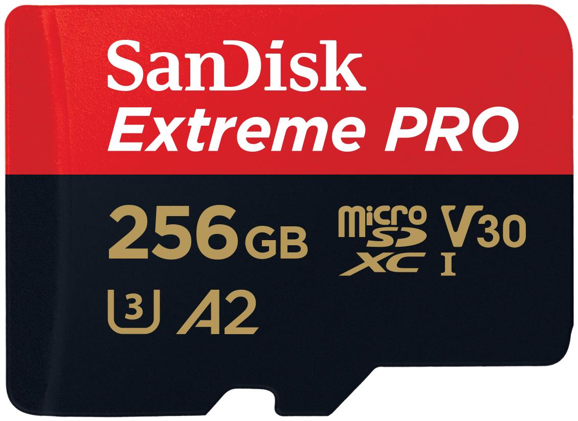 SanDisk Extreme PRO microSDXC 256GB 200MB/s Memory Card [2022]