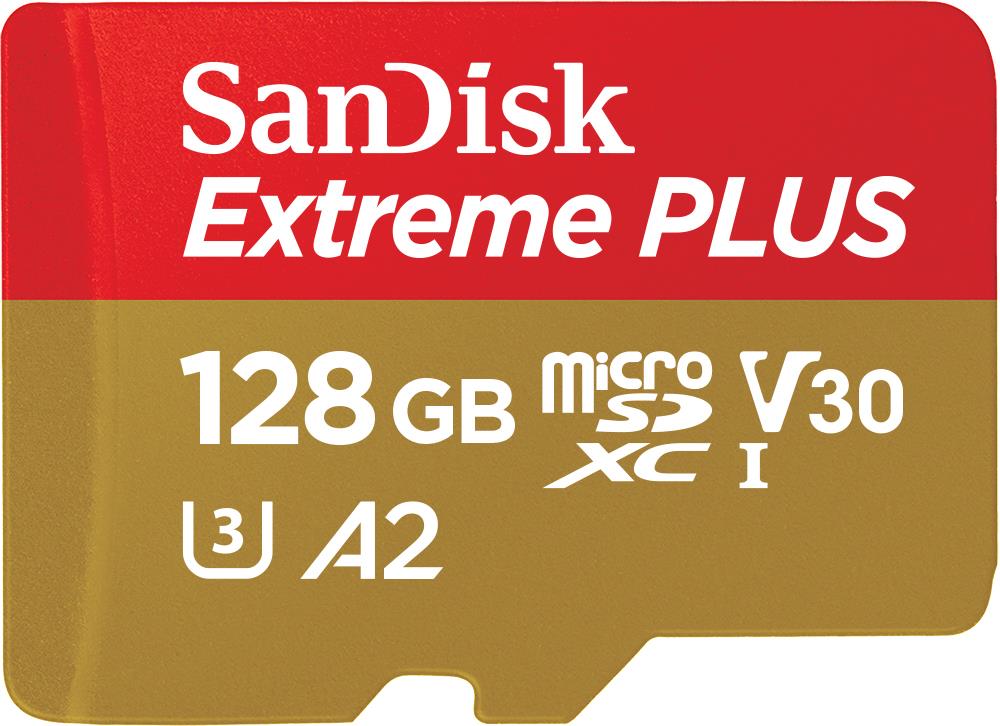 SanDisk Extreme PLUS microSDXC 128GB 200MB/s Memory Card