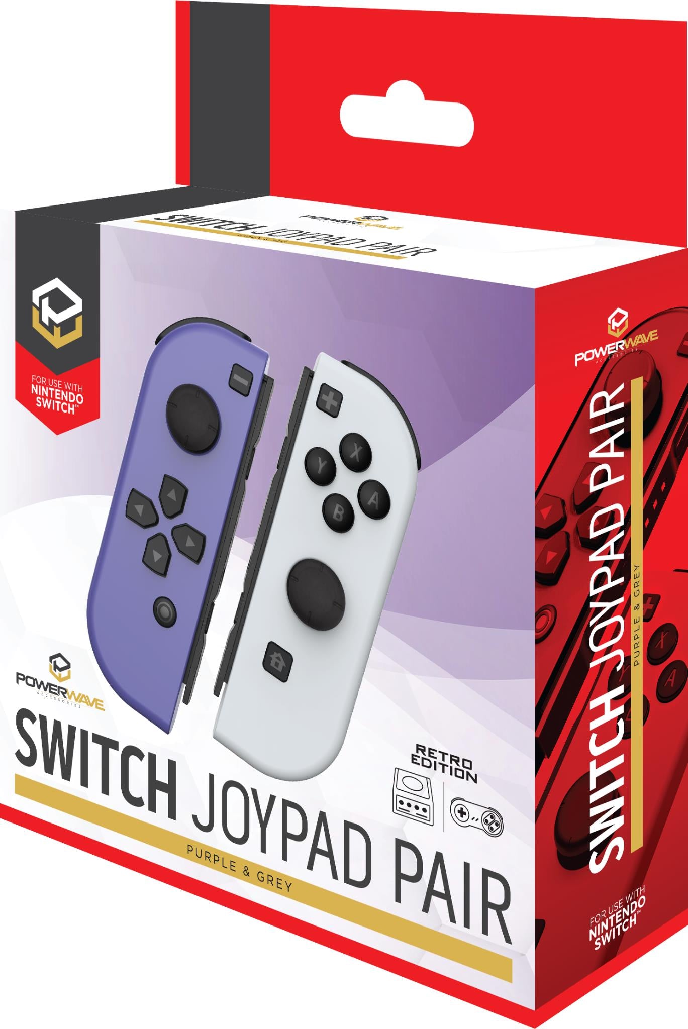Powerwave Switch Joypad Retro (Purple & Grey)