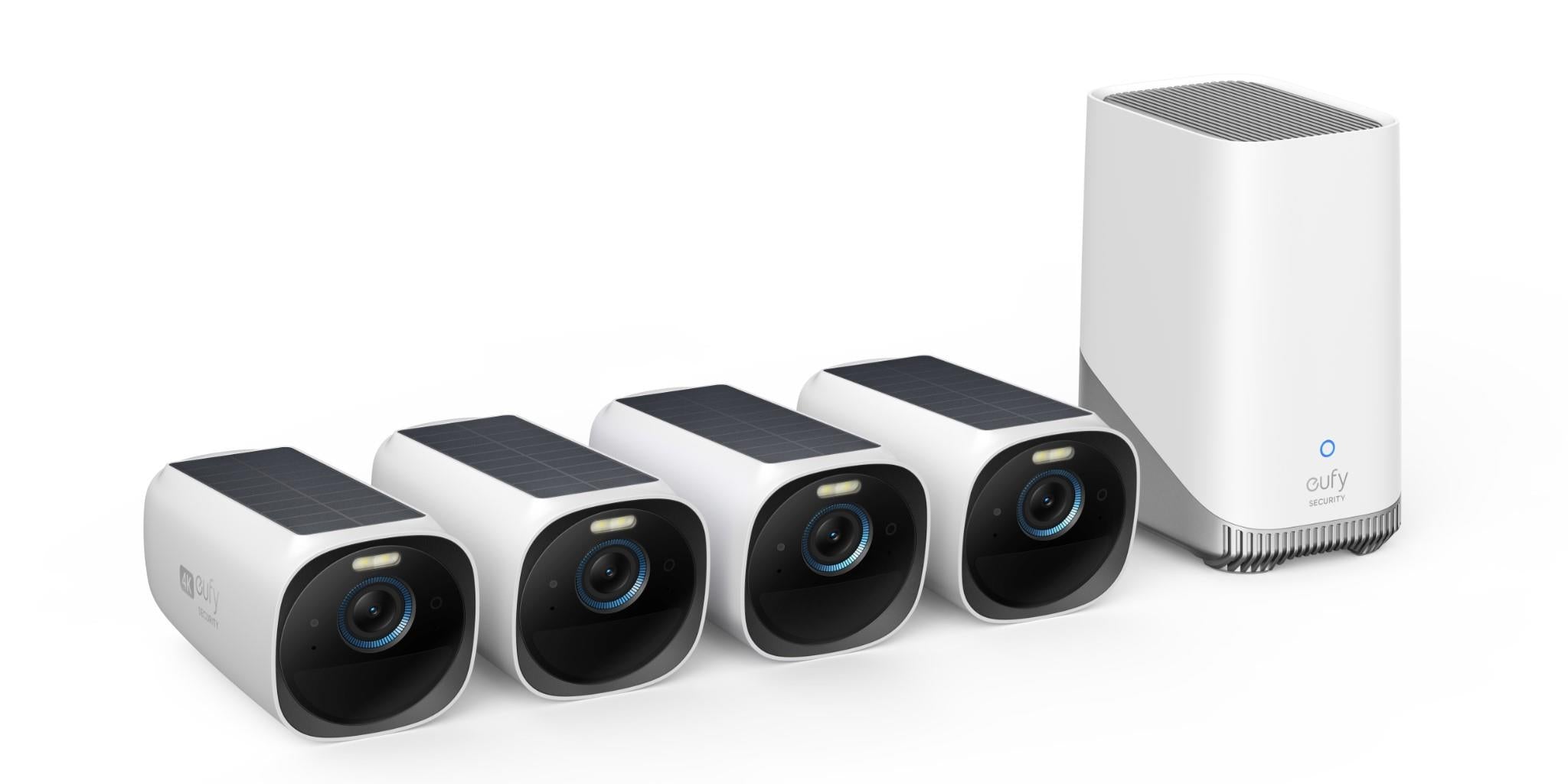 eufy Security eufyCam 3 4K Wireless Home Security System (4-Pack)