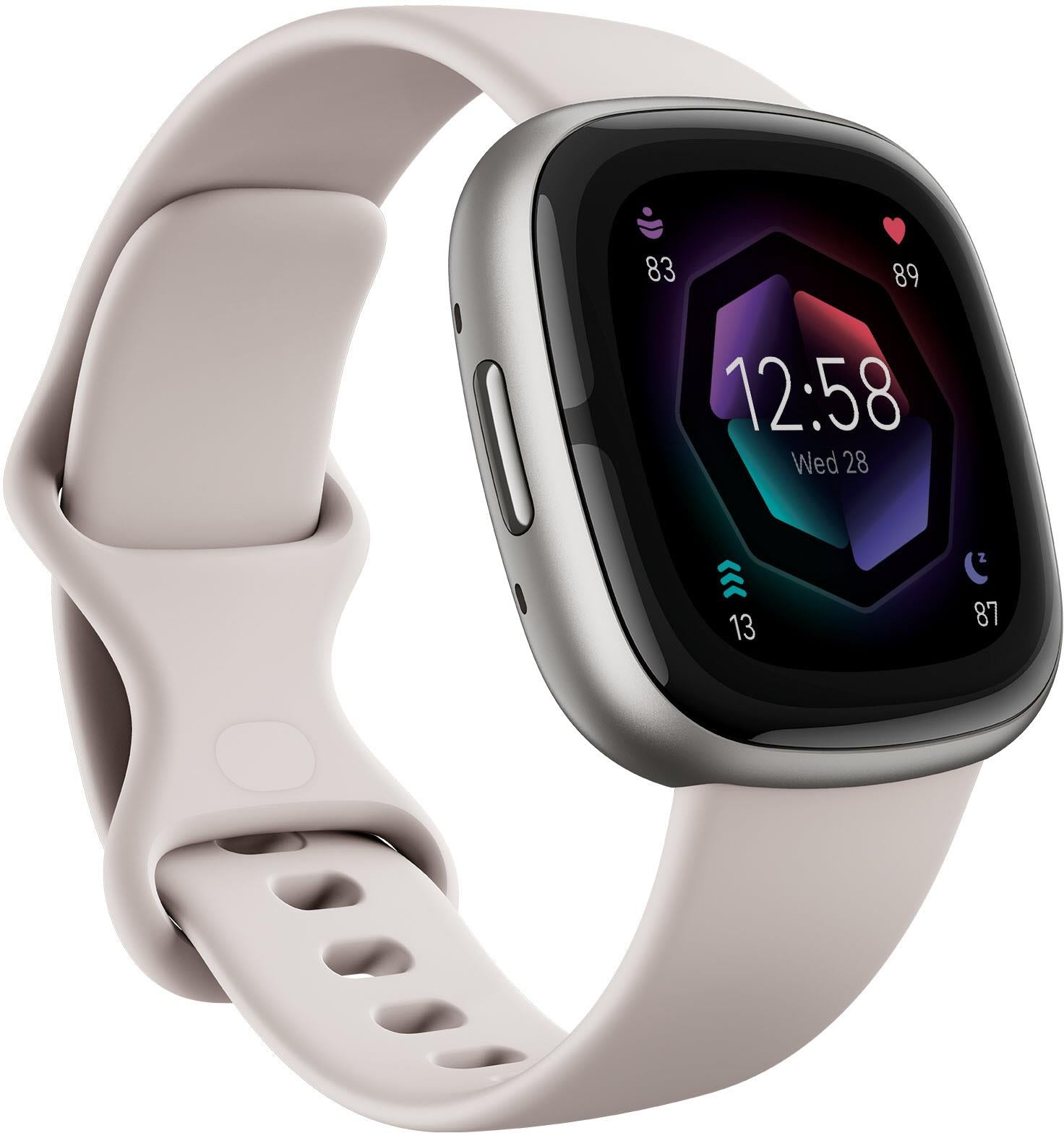 Fitbit Sense 2 (Lunar White/Platinum Aluminium)