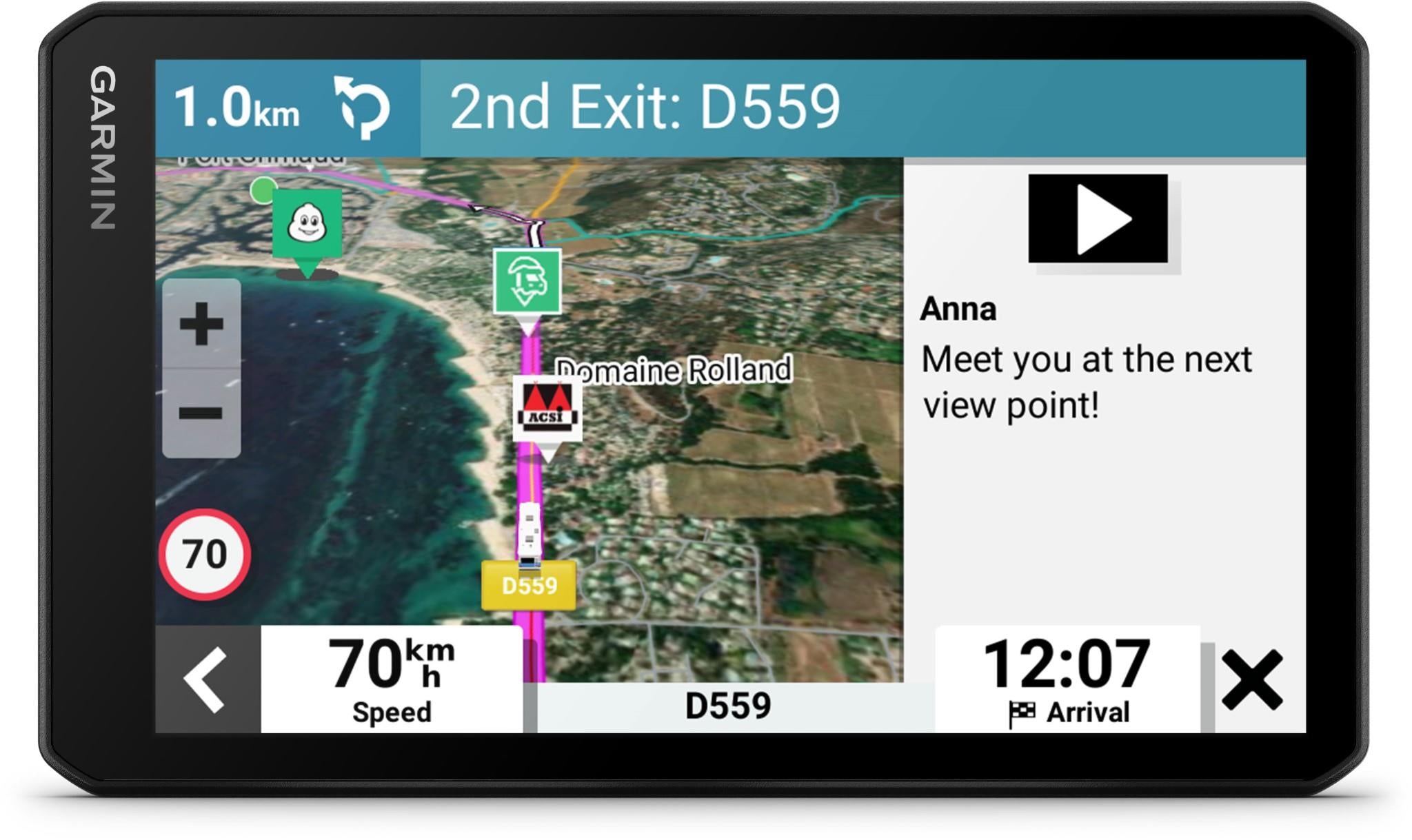 Garmin RVcam 795 MT-S Navigation with Built In Dash Camera