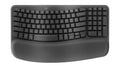 Logitech Wave Keys Wireless Ergonomic Keyboard (Graphite)
