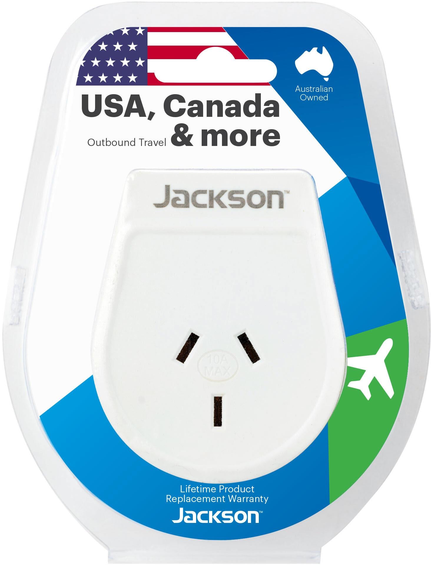 Jackson Outbound Travel Adapter USA Slim
