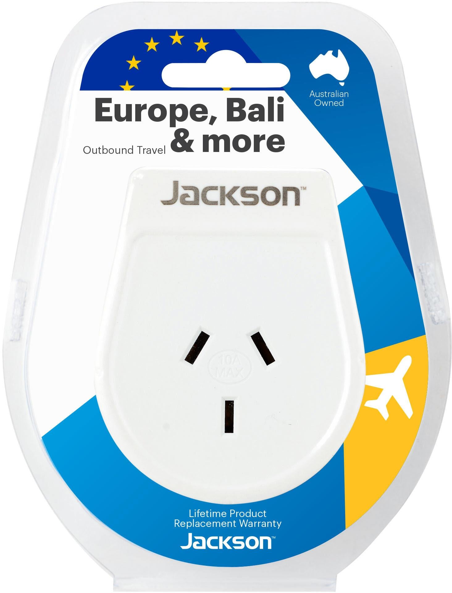 Jackson Outbound Travel Adapter Europe Slim