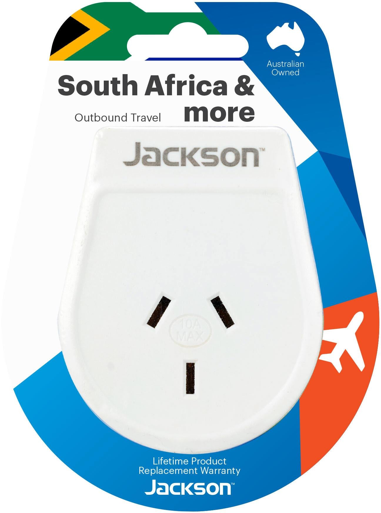 Jackson Outbound Travel Adapter South Africa Slim