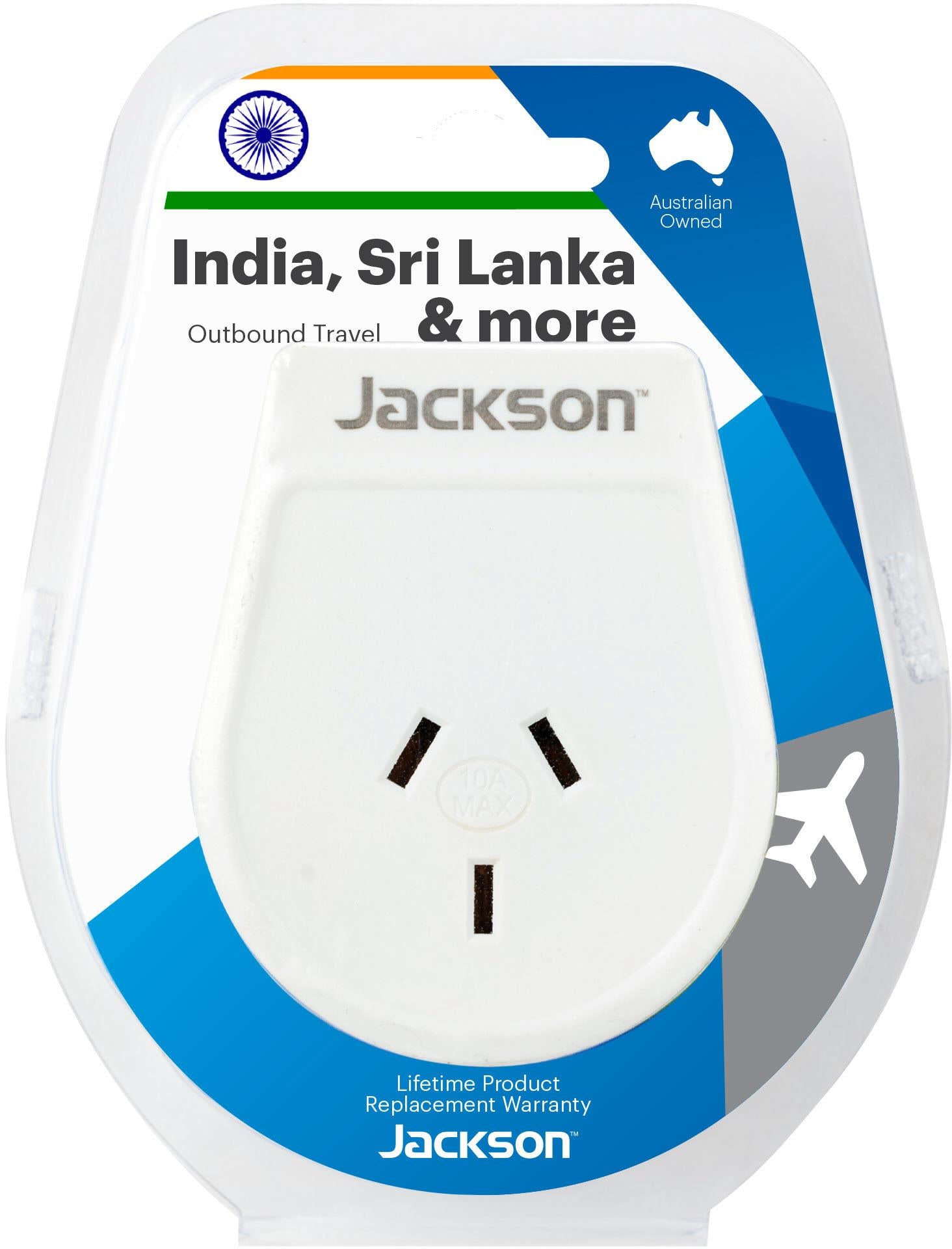 Jackson Outbound Travel Adapter India Slim