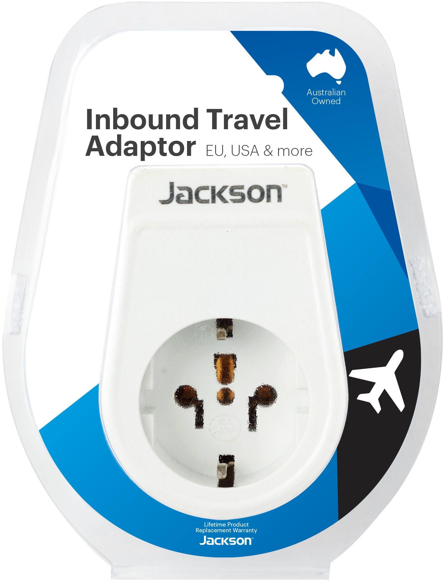 Jackson Inbound Travel Adapter Europe & USA Slim