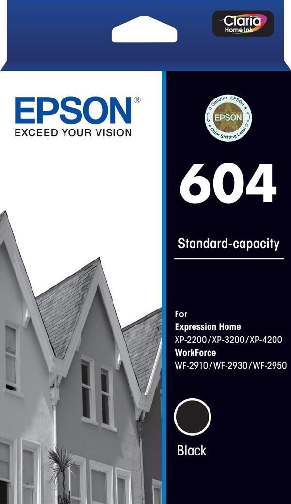 Epson 604 Standard Capacity Ink Cartridge (Black)