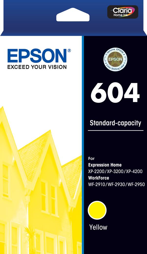 Epson 604 Standard Capacity Ink Cartridge (Yellow)
