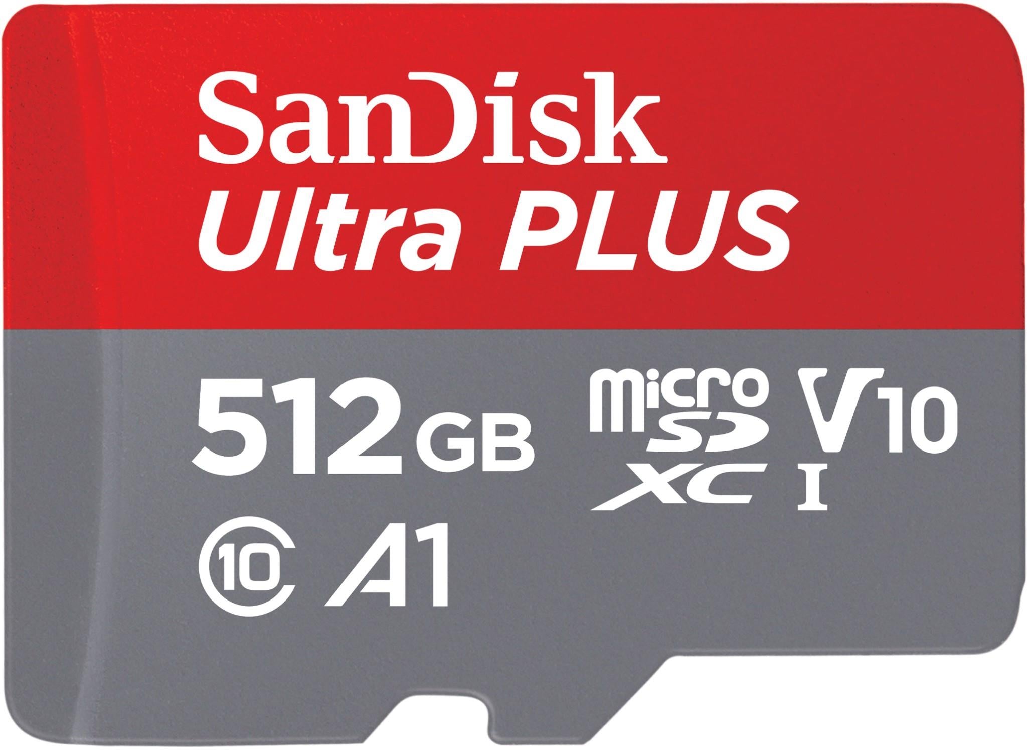 SanDisk Ultra Plus microSDXC 512GB Memory Card