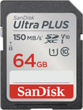 SanDisk Ultra Plus SDXC 64GB 150MB/s Memory Card
