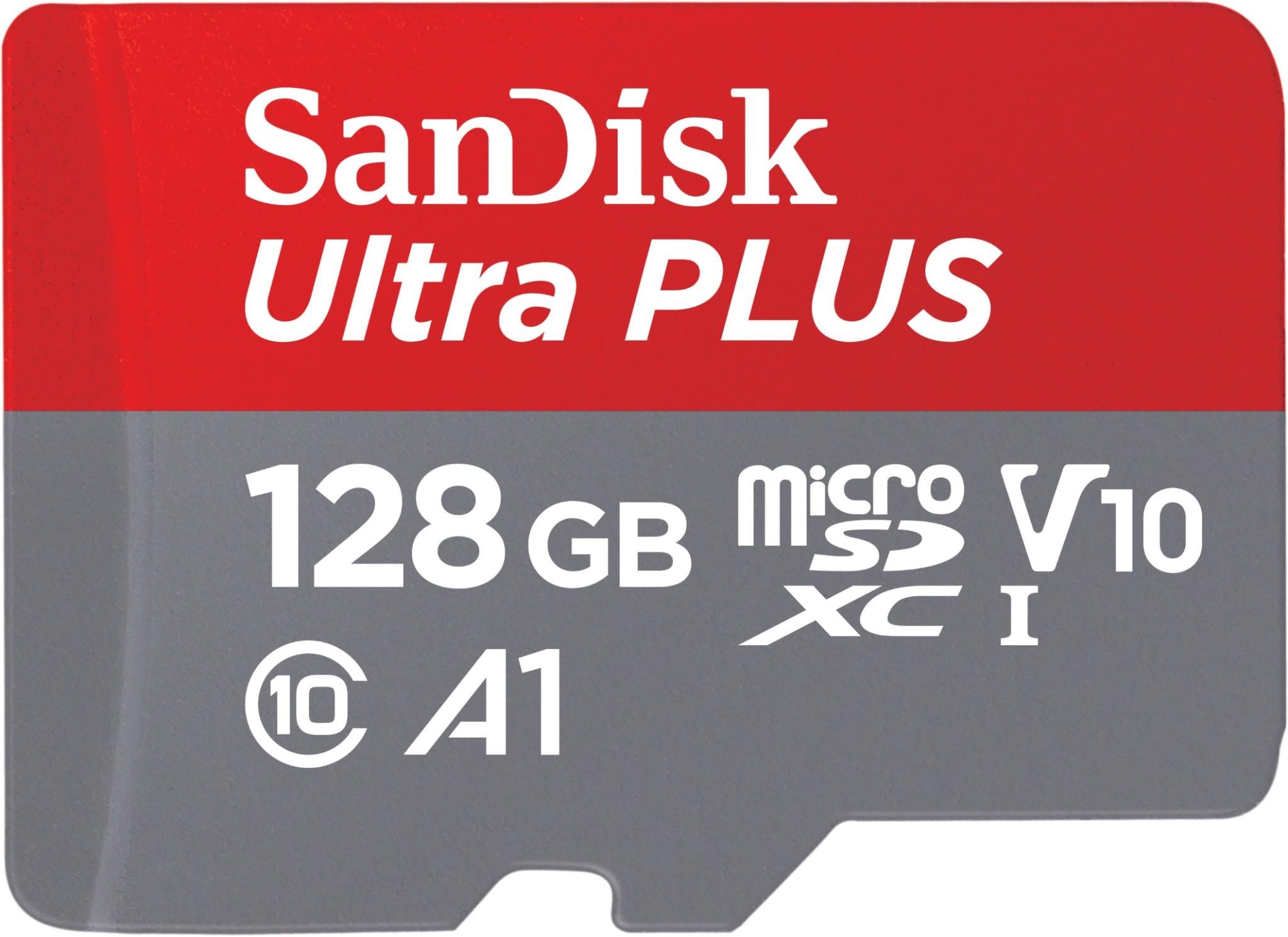 SanDisk Ultra Plus microSDXC 128GB Memory Card