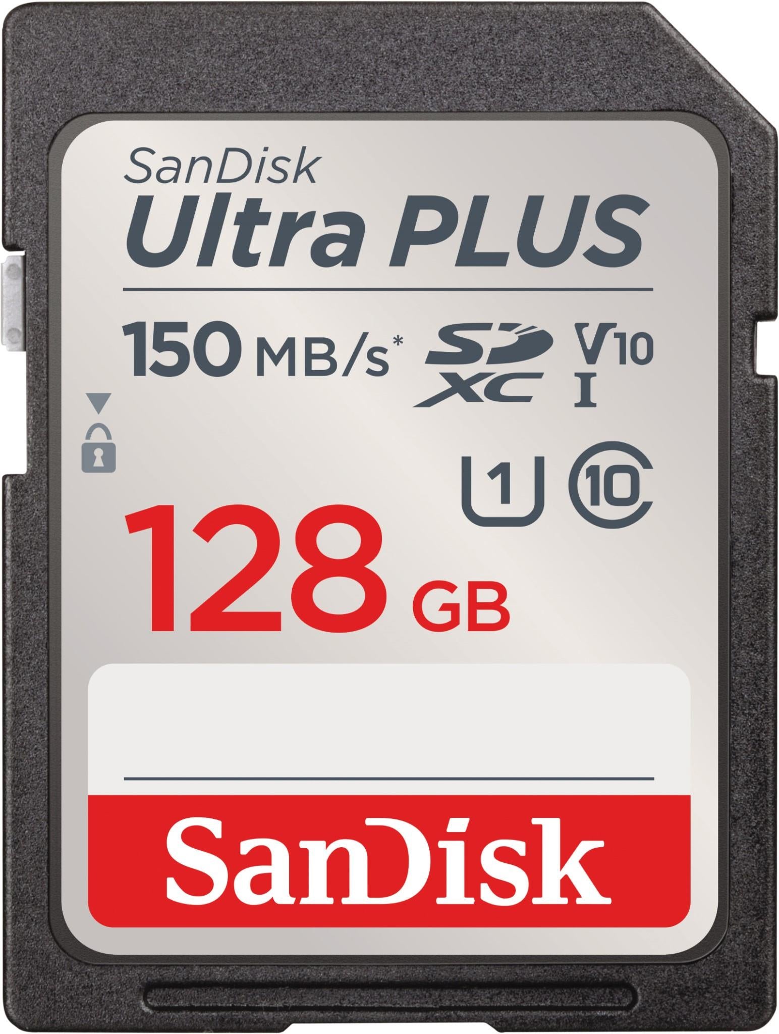 SanDisk Ultra Plus SDXC 128GB 150MB/s Memory Card