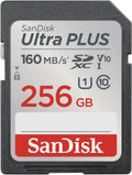 SanDisk Ultra Plus SDXC 256GB 160MB/s Memory Card