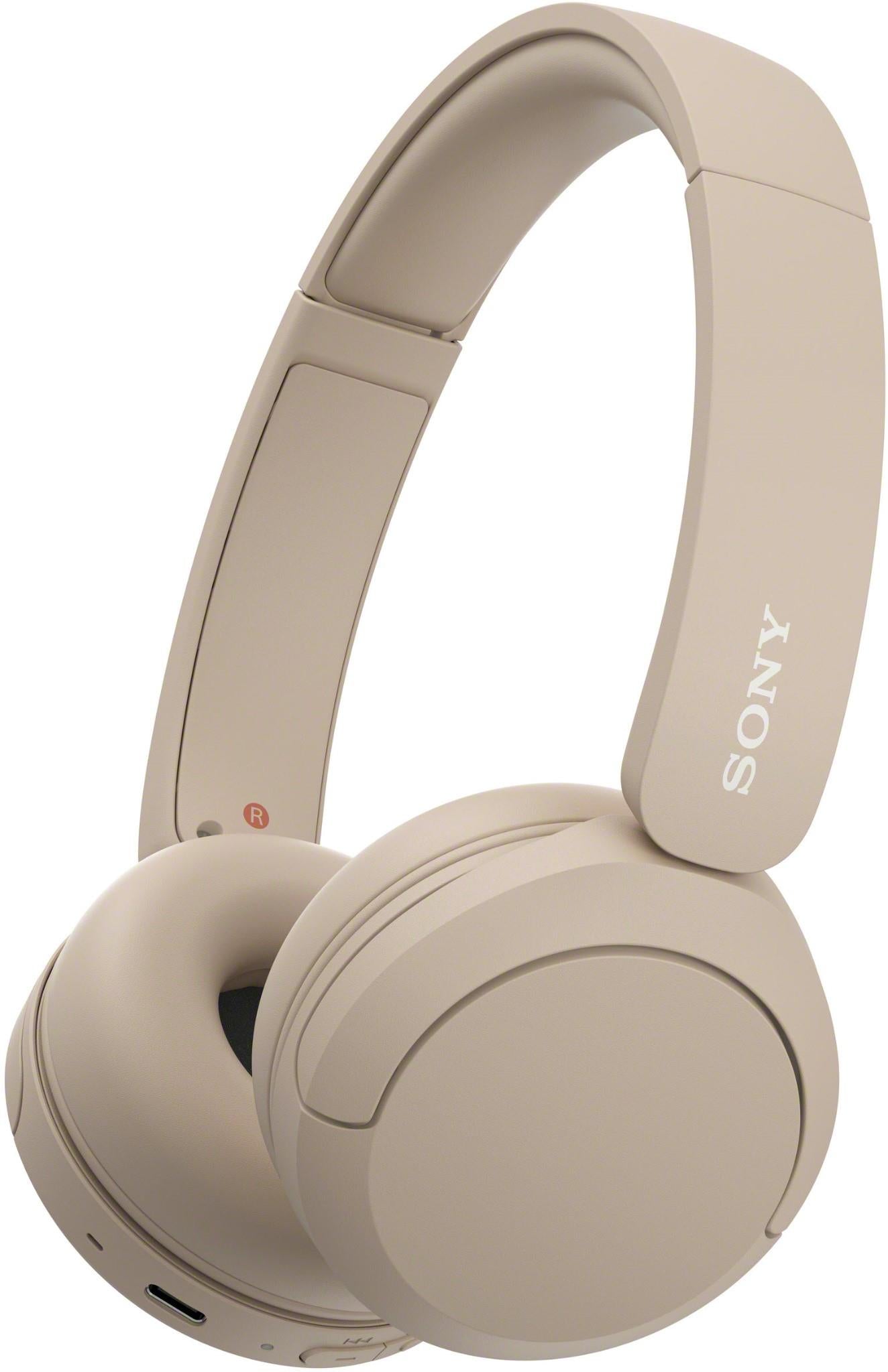 Sony WH-CH520 Wireless On-Ear Headphones (Beige)