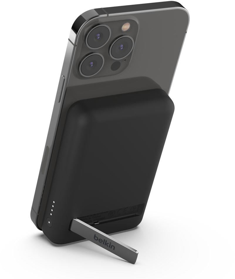 Belkin BoostUp Charge Magnetic Wireless Power Bank 5K + Stand (Black)