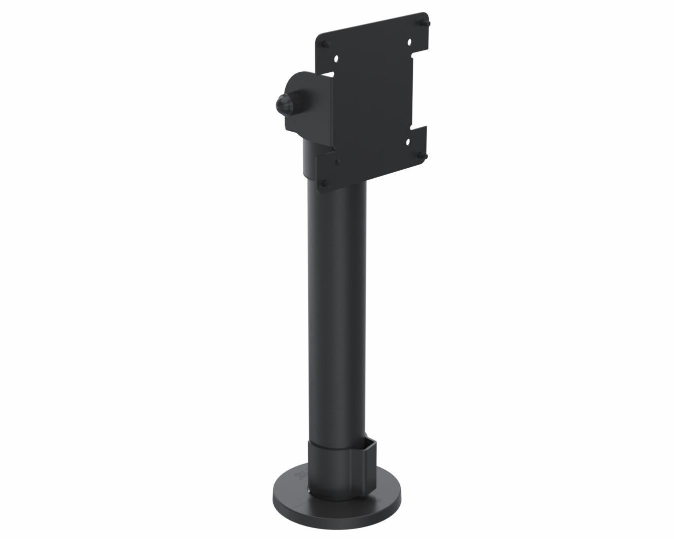 Spacepole SPV1102-FX-02 VESA 75/100 Pole Mount Top Screen Mount (Black)