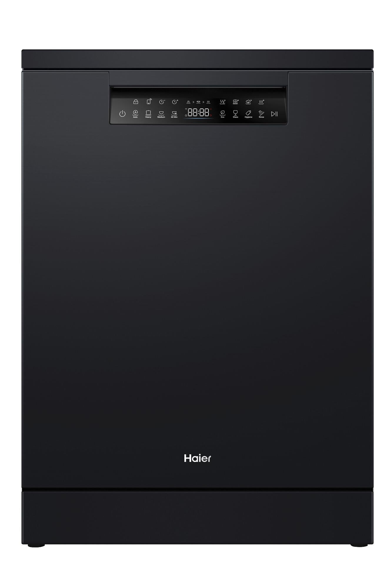 Haier HDW15F3B1 15-Place Setting Freestanding Dishwasher (Black)