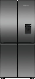 Fisher & Paykel RF500QNUB1 498L Quad Door Ice & Water Fridge (Black Stainless Steel)