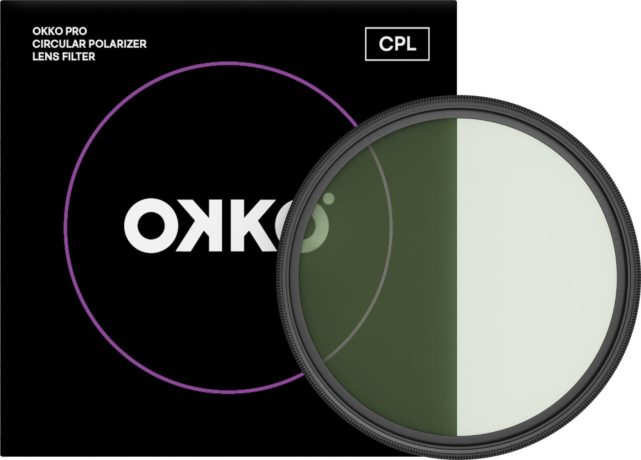 OKKO Pro CPL Circular Polarizer Lens Filter (67mm)