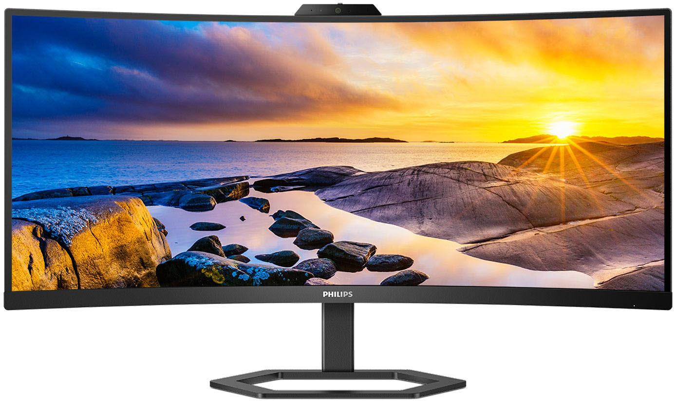 Philips 34E1C5600HE 34'' Curved 100Hz WQHD Monitor with Windows Hello Webcam