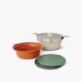 Detour Stainless Steel Collapsible One Pot Cook Set 5L - [4 Piece] Assorted