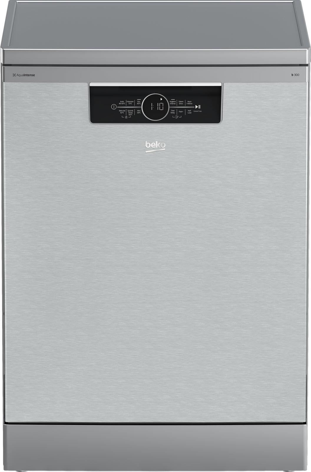 Beko BDFB1630X 16 Place Setting Freestanding Dishwasher (Platinum Steel)