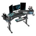 Eureka Ergonomic 72' Studio Electric Standing Office Desk With Keyboard Tray