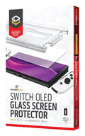 Powerwave Glass Screen Protector with Alignment Tray for Nintendo Switch OLED