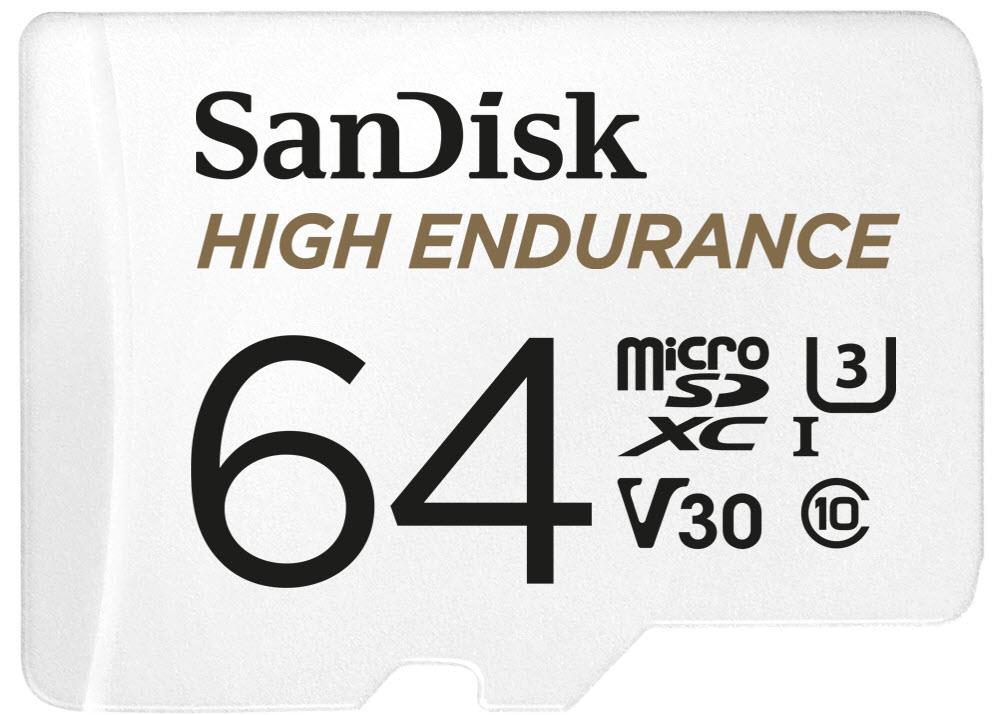 SanDisk High Endurance MicroSDXC 64GB Memory Card