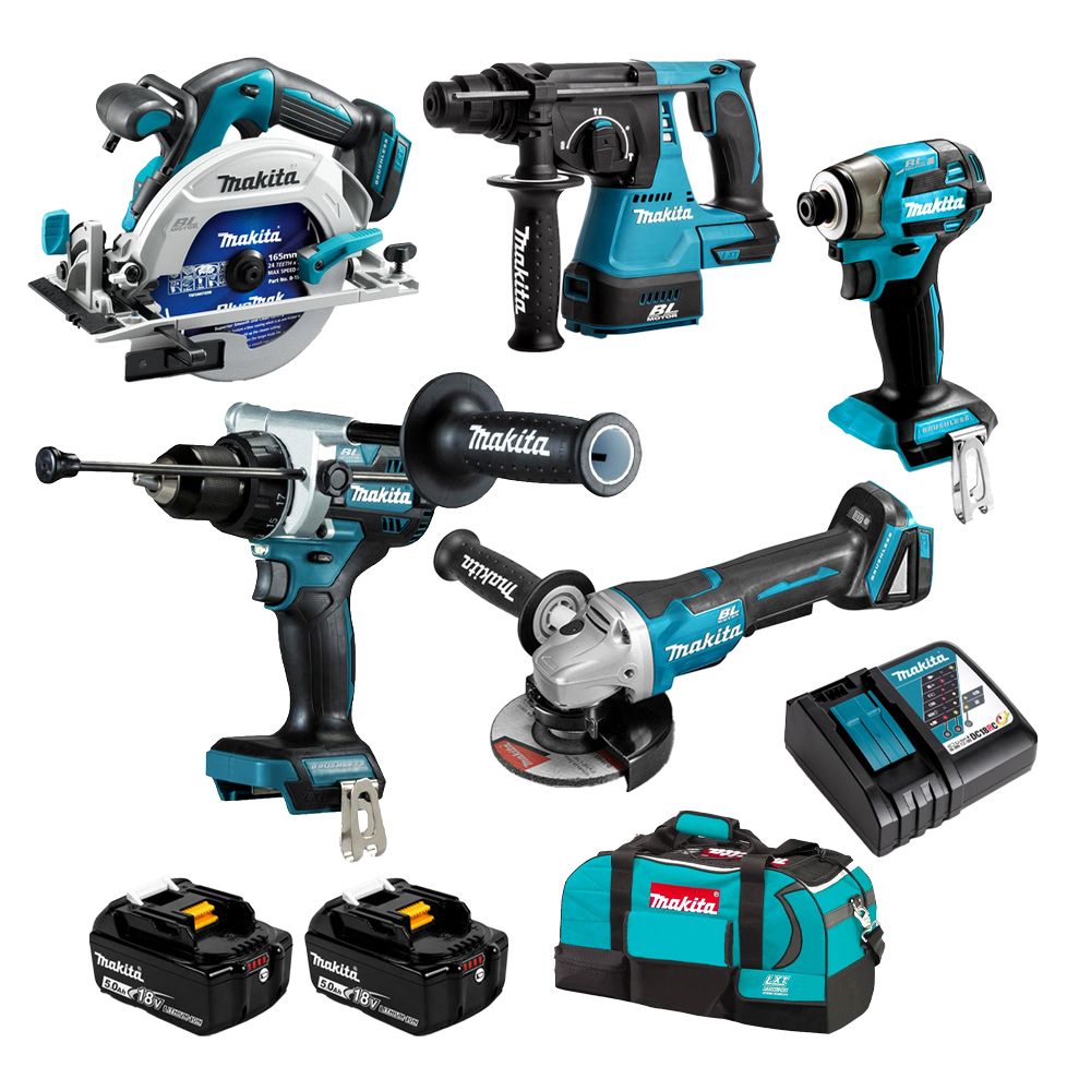 Makita 5 Piece Brushless Combo Kit 18V DLX5101TX1