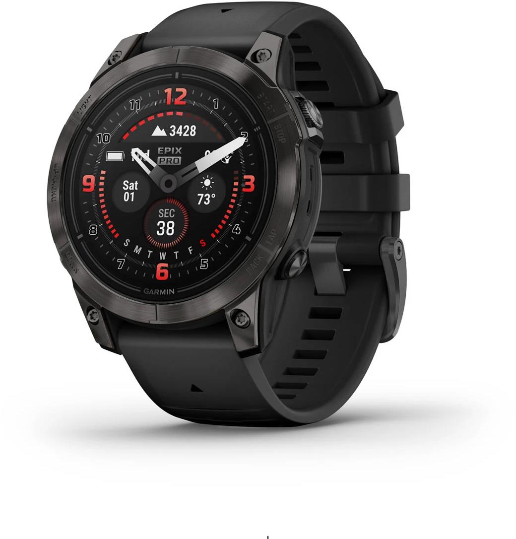 Garmin epix ™ Pro (Gen 2) Sapphire Edition 47mm Carbon Grey DLC Titanium with Black Band