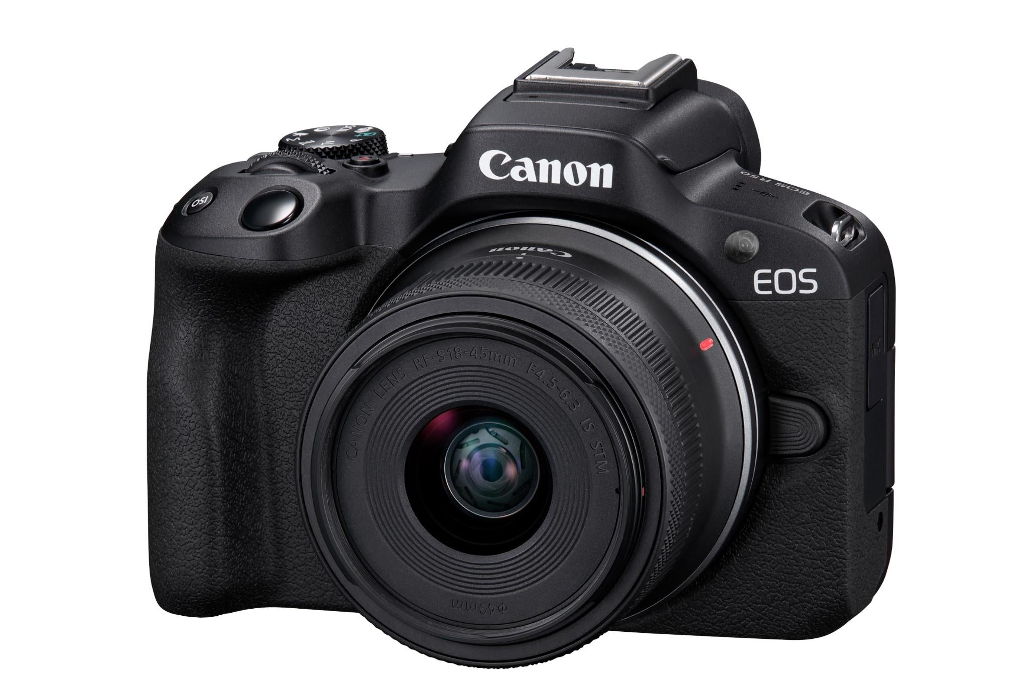 Canon EOS R50 Mirrorless Camera with RFS 18-45mm Lens Kit