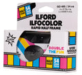 Ilford Ilfcolour Rapid Half Frame Single Use Film Camera (54 Exposures)