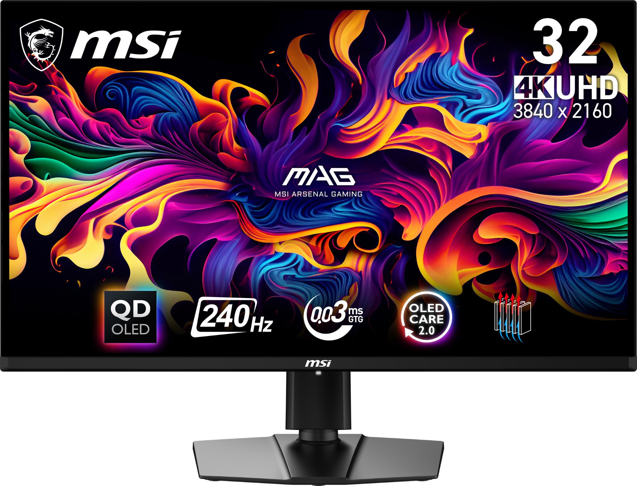 MSI MAG 321UPX 32' 4k UHD 240Hz QD-OLED Gaming Monitor