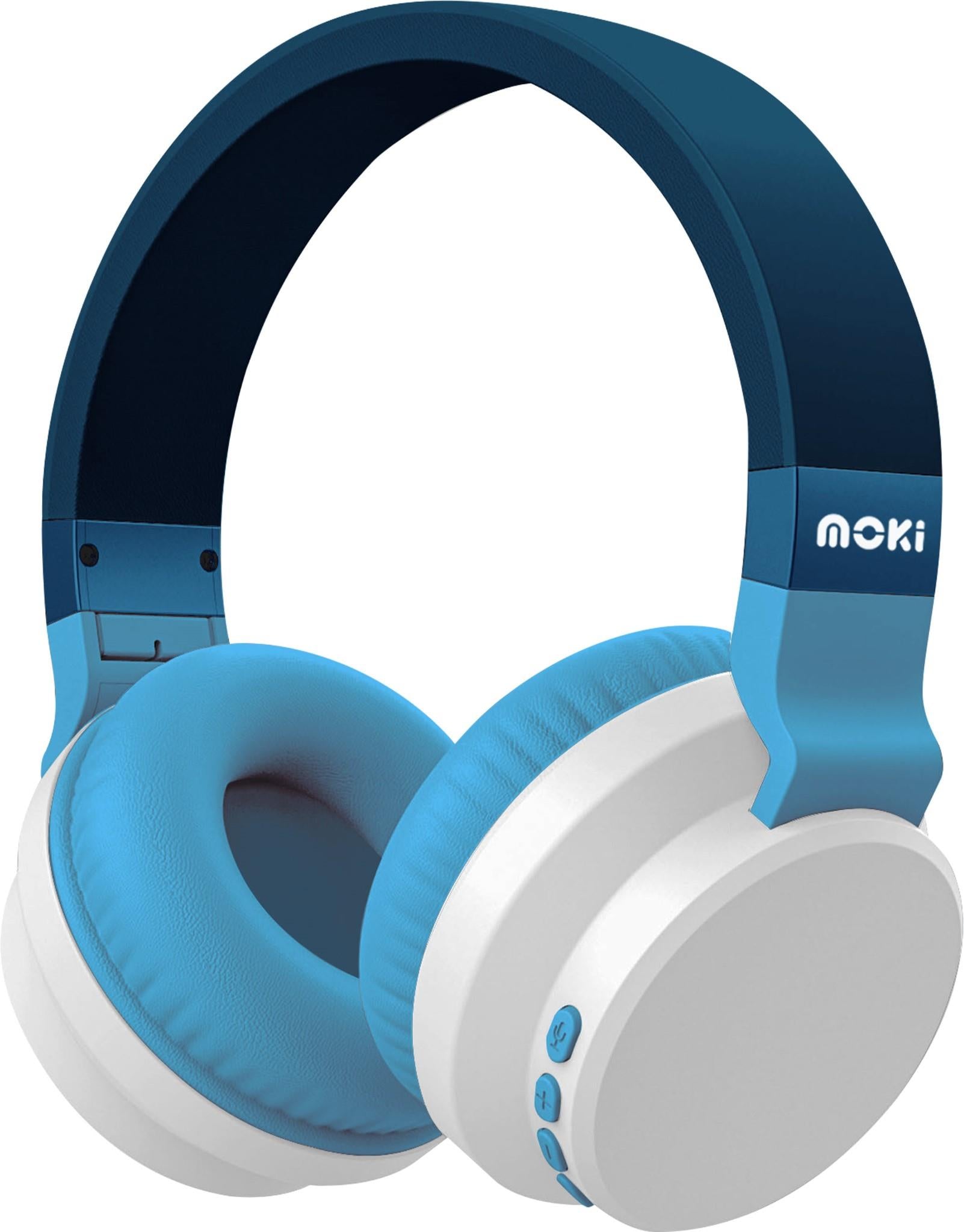 Moki Colourwave Wireless Over-Ear Headphones (Ocean Blue)