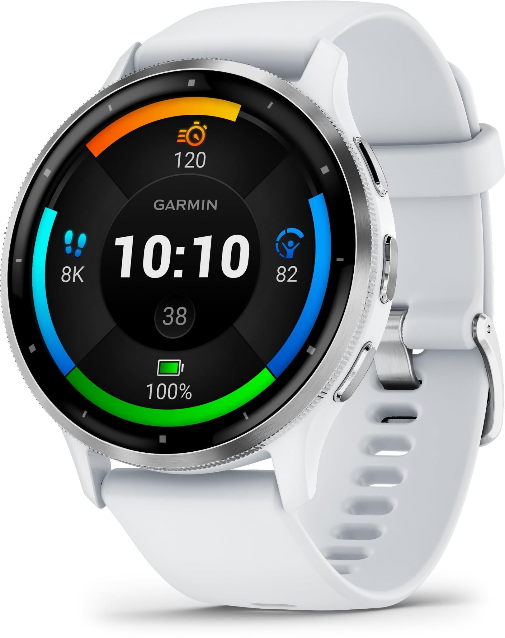 Garmin Venu 3 Sports Watch (Whitestone/Silver)