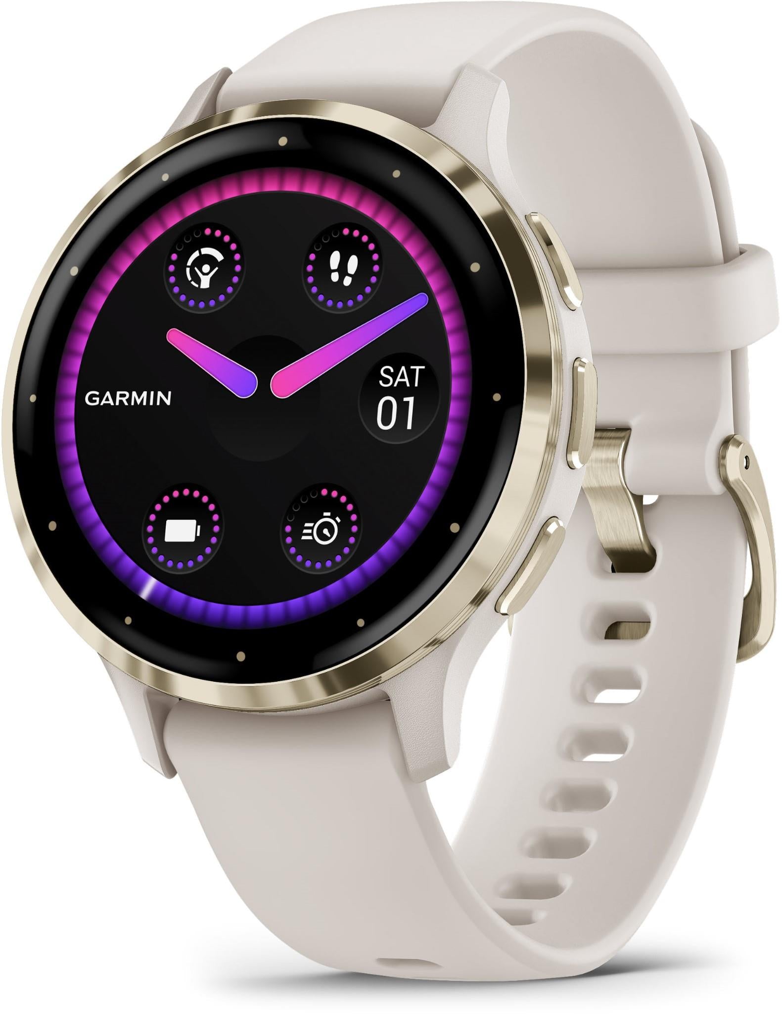 Garmin Venu 3S Sports Watch (Ivory/Soft Gold)