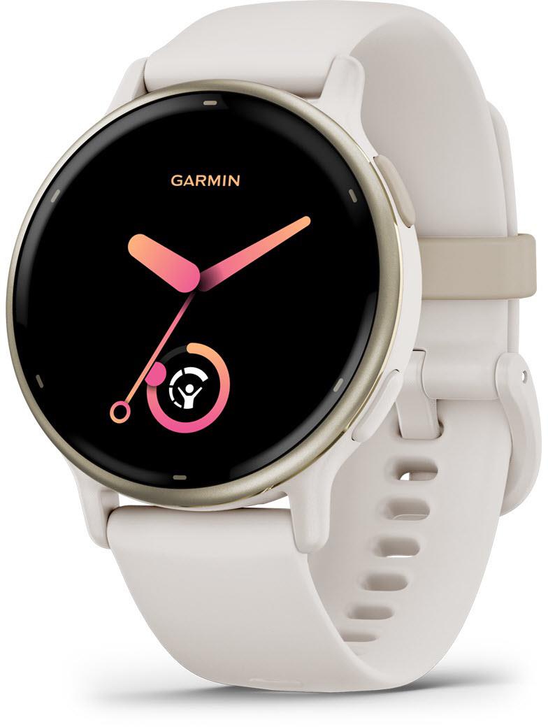 Garmin VivoActive 5 Smart Watch (Ivory/Cream Gold)
