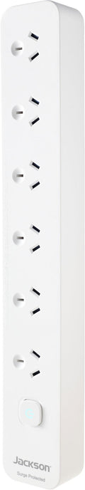 Jackson 6 Way Surge Protected Powerboard