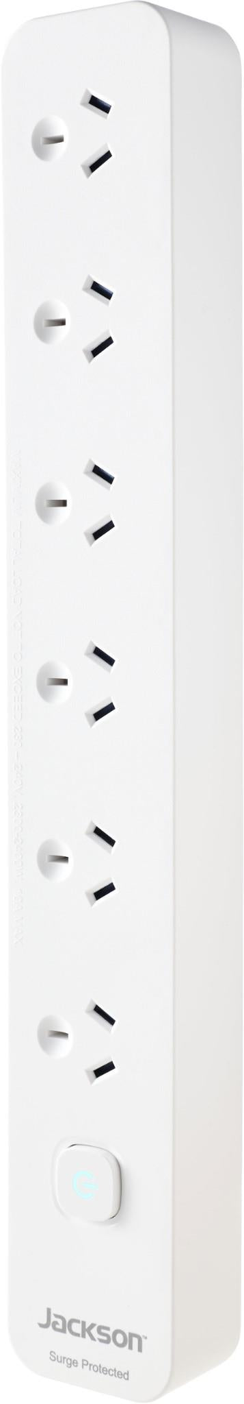 Jackson 6 Way Surge Protected Powerboard