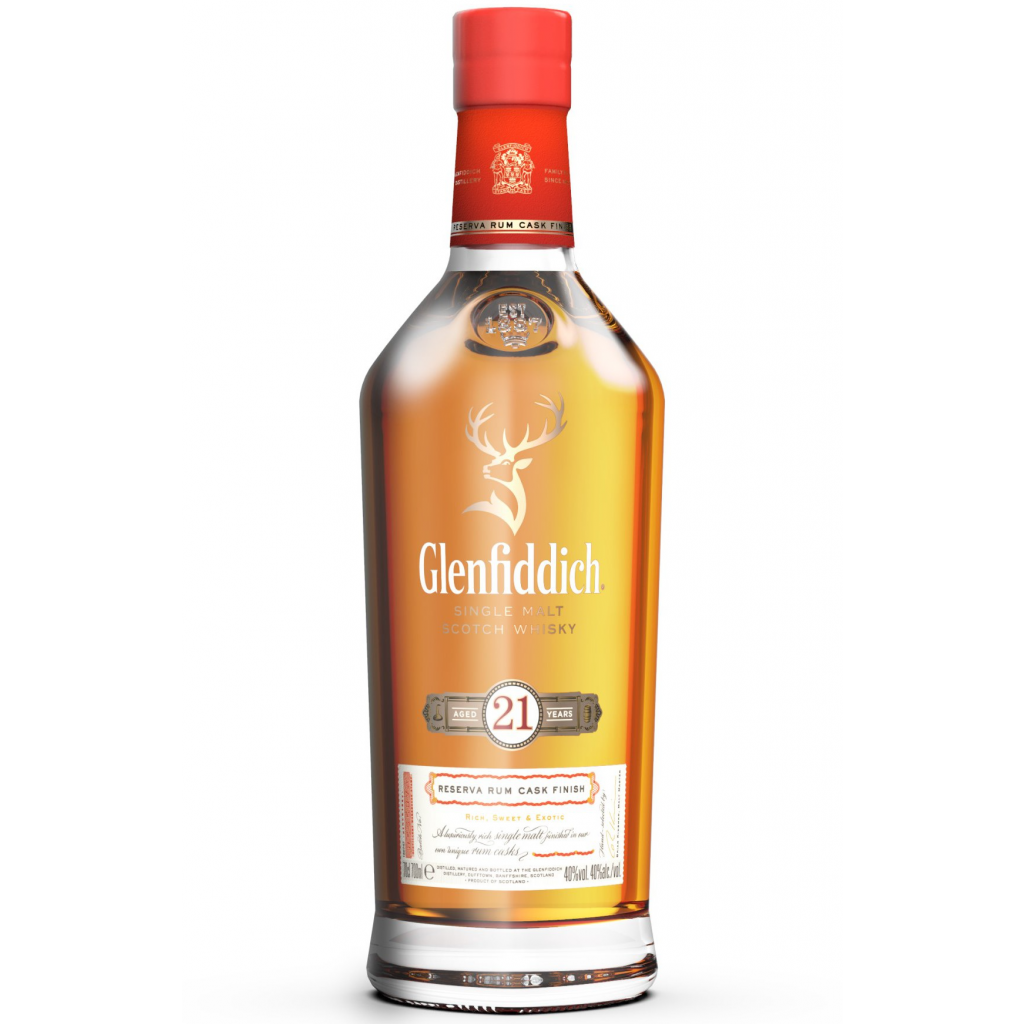Glenfiddich 21 Year Old Gran Reserva Rum Cask Finish Single Malt Scotch Whisky 700 ml