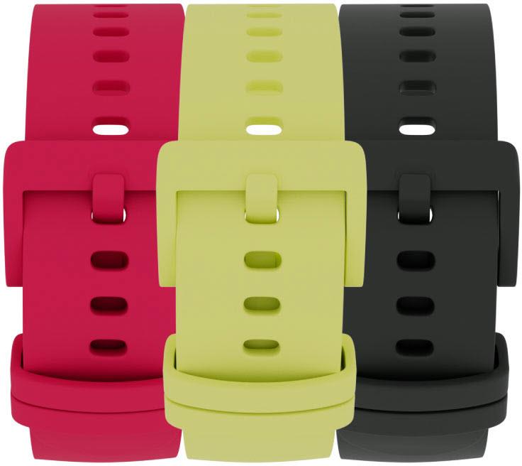SPACETALK Adventurer 2 Loop Band Strap 3 Pack (Black/Lemon/Cherry)