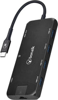 Bonelk Long-Life 8-in-1 Multiport USB-C Hub (Black)