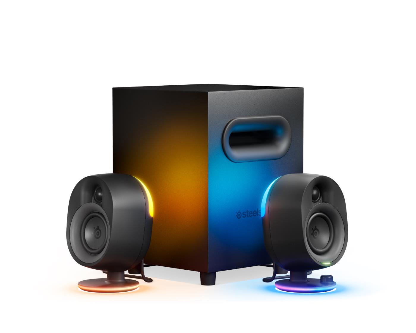 SteelSeries Arena 7 Immersive 2.1 Gaming Speaker System with Reactive Illumination