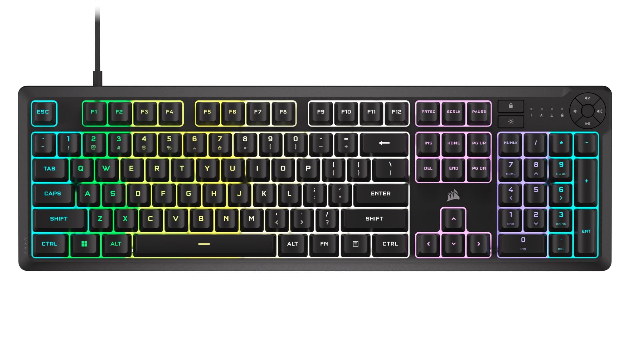 Corsair K55 CORE RGB Gaming Keyboard (Black)
