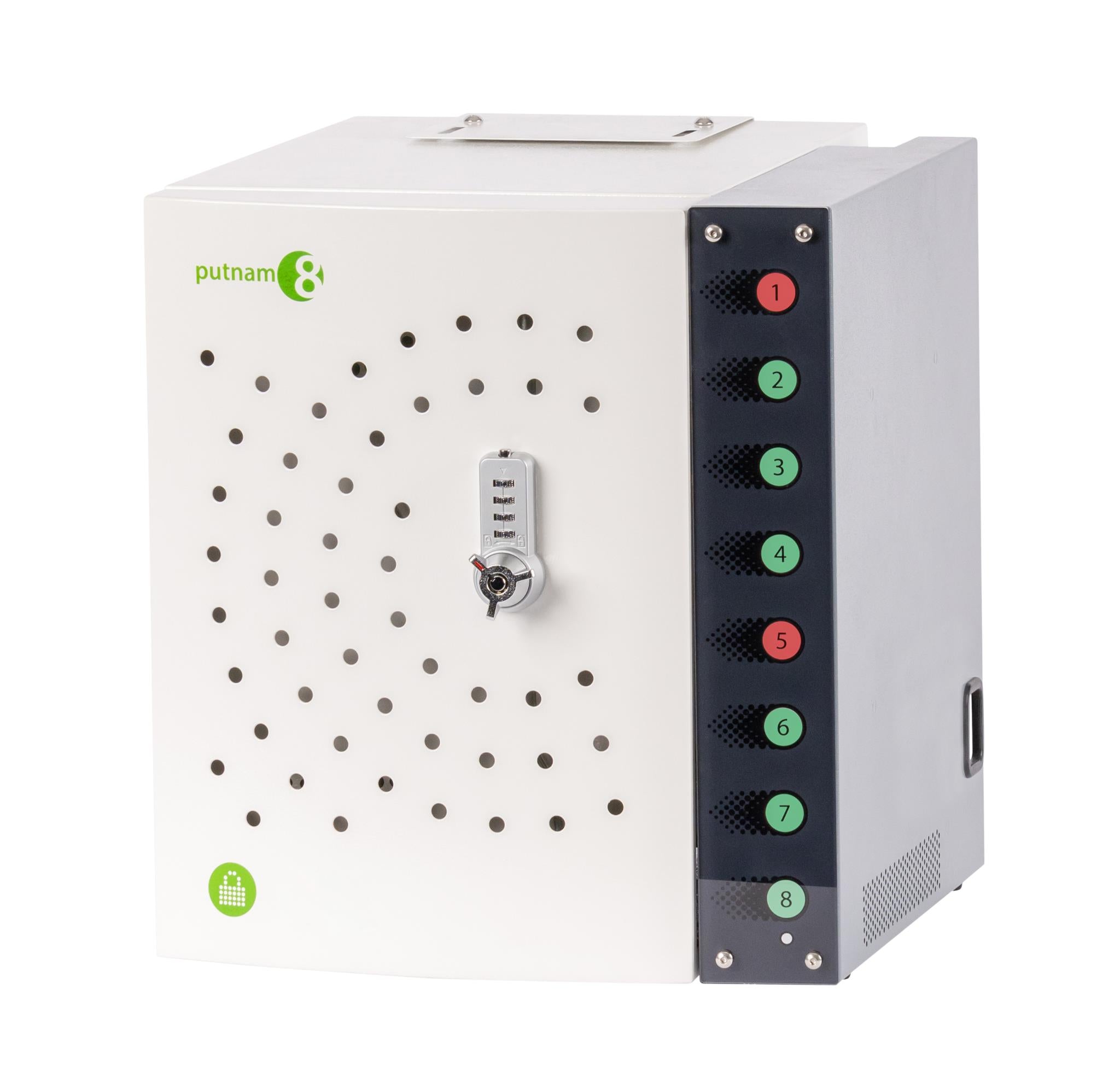 PC Locs PCL10-10529 Putnam 8 Charging Station with USB-C PD
