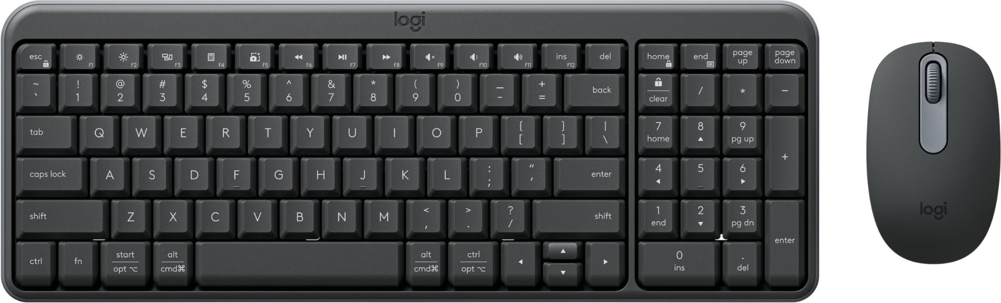 Logitech MK250 Bluetooth Keyboard and Mouse Combo (Graphite)
