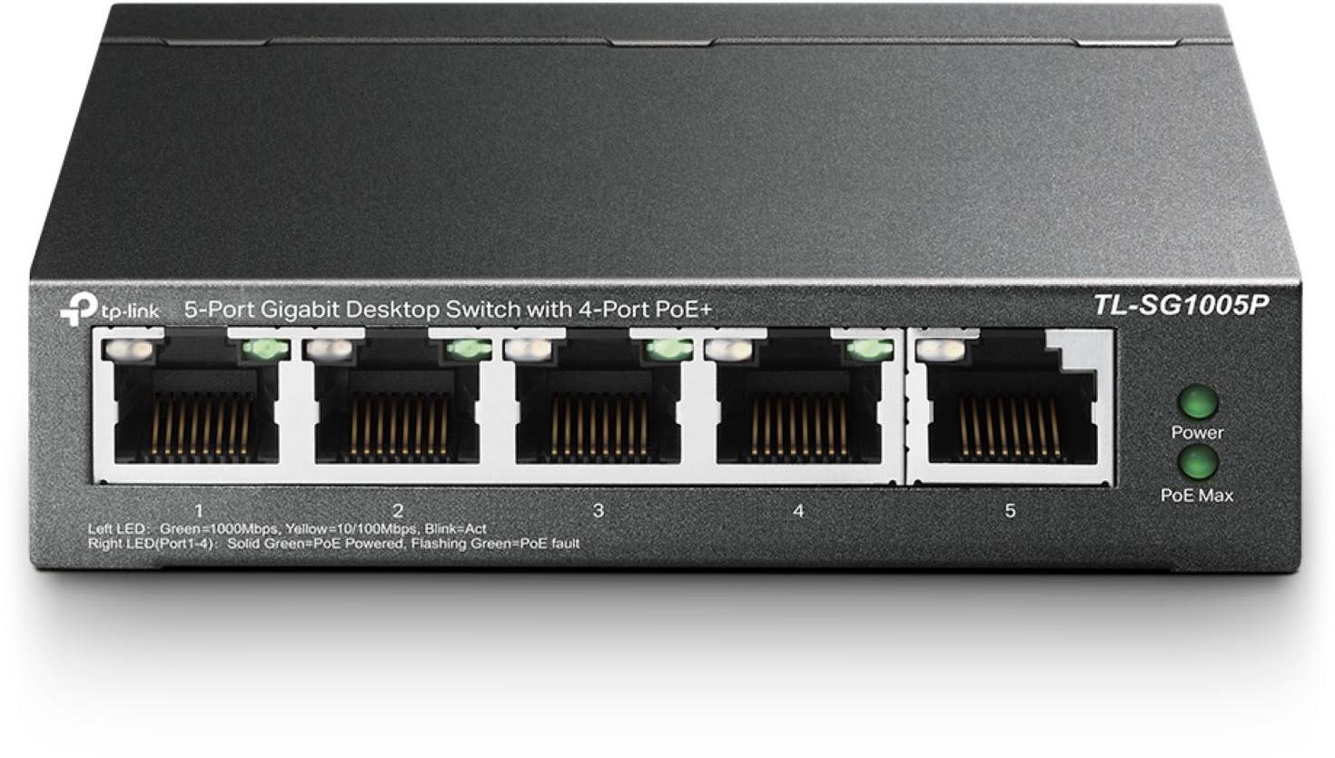 TP-Link 5-Port Gigabit Desktop Switch with 4-Port PoE